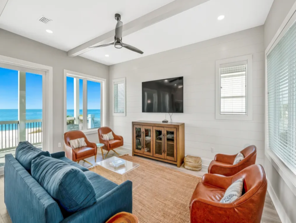 Luxurious Port St. Joe Beach Rental Six Bedroom Home with Pool & Beach Access